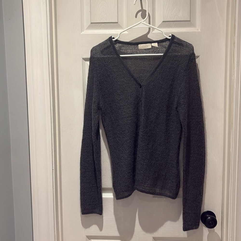 J. Jill kid mohair wool blend cardigan.